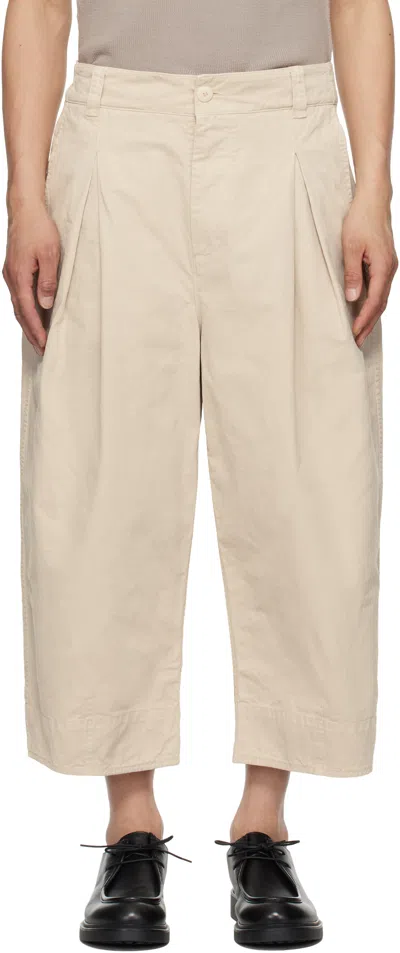 Toogood Beige 'the Etcher' Trousers In Porridge
