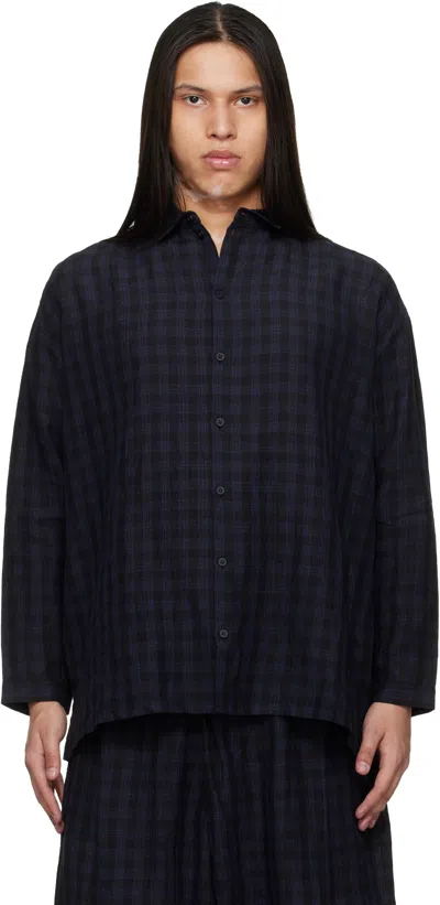 Toogood Black & Blue 'the Draughtsman' Shirt