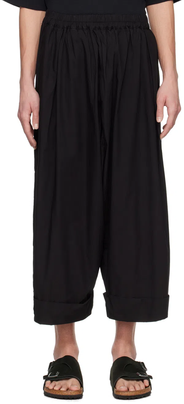 Toogood Flint pinstripe-print trousers - Black