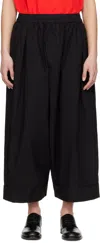 Toogood Black 'the Baker' Trousers In Poplin Poplin Flint