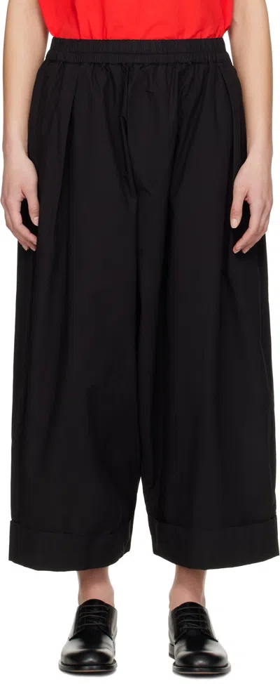 Toogood Black 'the Baker' Trousers In Poplin Poplin Flint