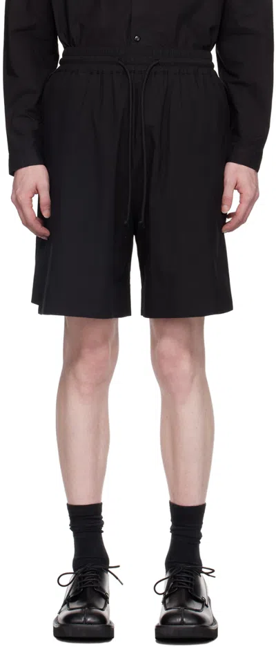 Toogood Black 'the Diver' Shorts In Flint