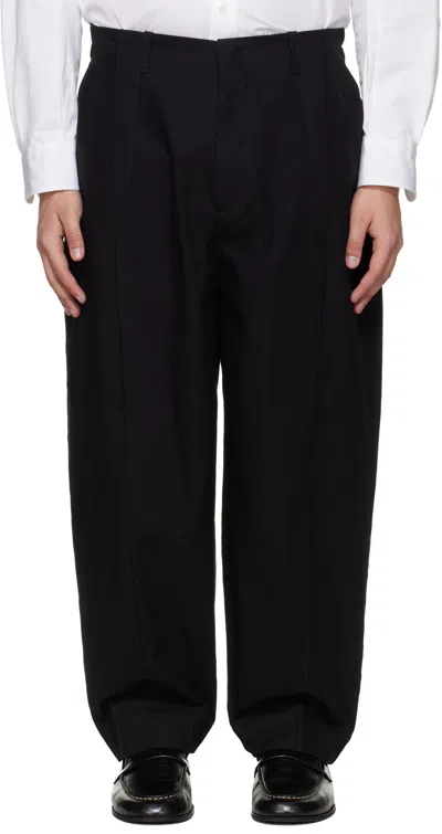 Toogood Black 'the Librarian' Trousers