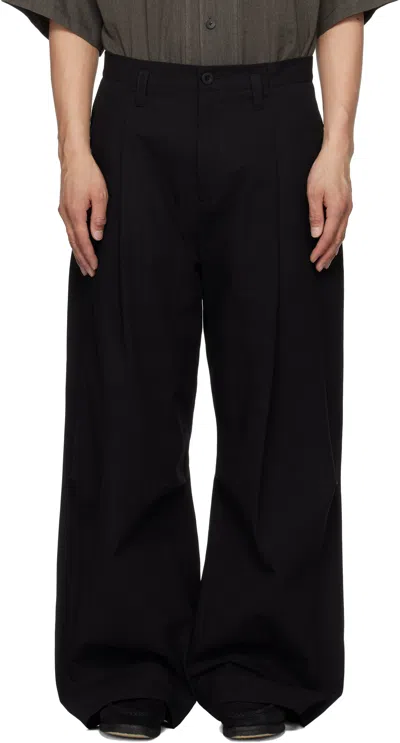 Toogood Black 'the Potter' Trousers In Flint