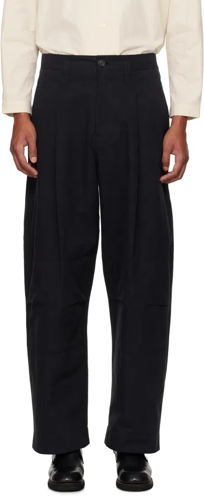 Toogood Black 'the Woodsman' Trousers In Flint