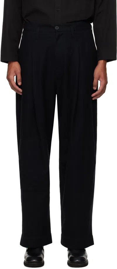Toogood Black 'the Woodsman' Trousers In Flint