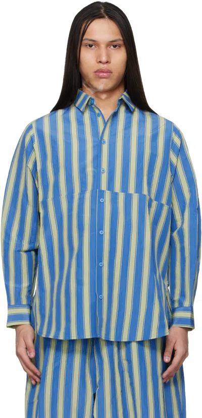 Toogood Blue & Green 'the Clown' Shirt