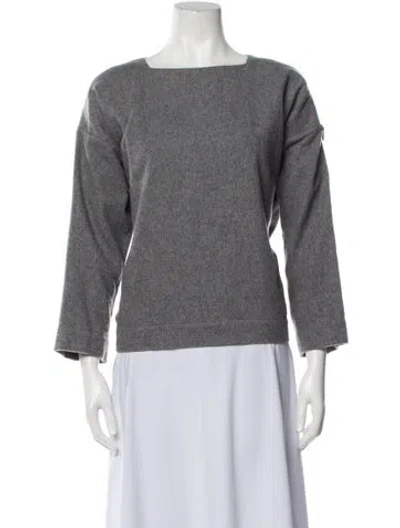 Pre-owned Toogood Cashmere Square Neckline Top In Gray