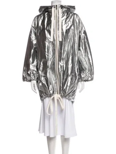 Pre-owned Toogood Coat In Metallic/silver