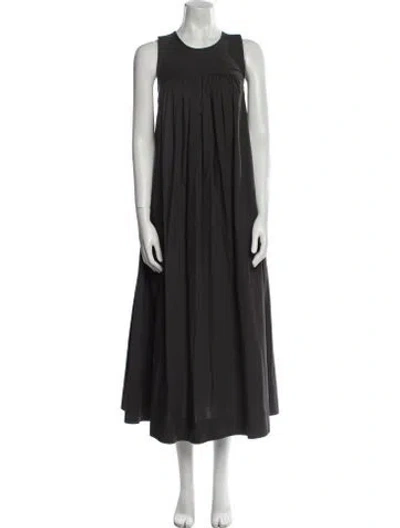Pre-owned Toogood Crew Neck Long Dress In Gray