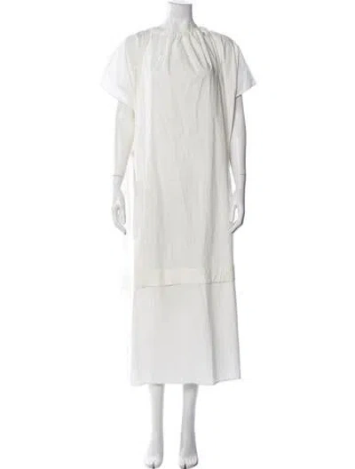 Pre-owned Toogood Crew Neck Long Dress In Neutral