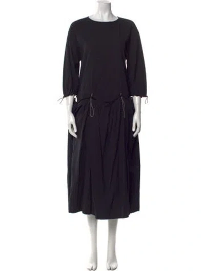 Pre-owned Toogood Crew Neck Long Dress W/ Tags In Black