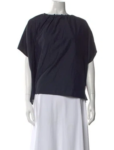 Pre-owned Toogood Crew Neck Short Sleeve Top In Blue