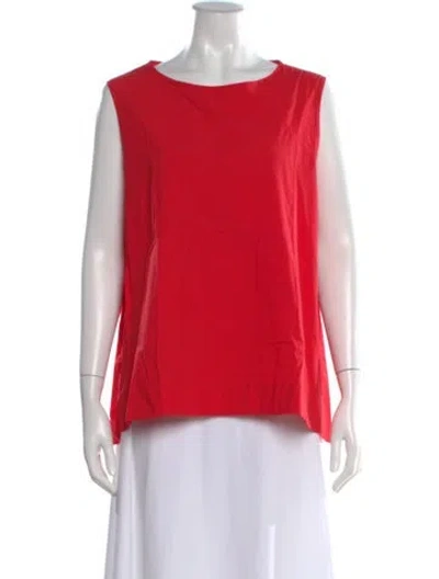 Pre-owned Toogood Crew Neck Sleeveless Top In Red