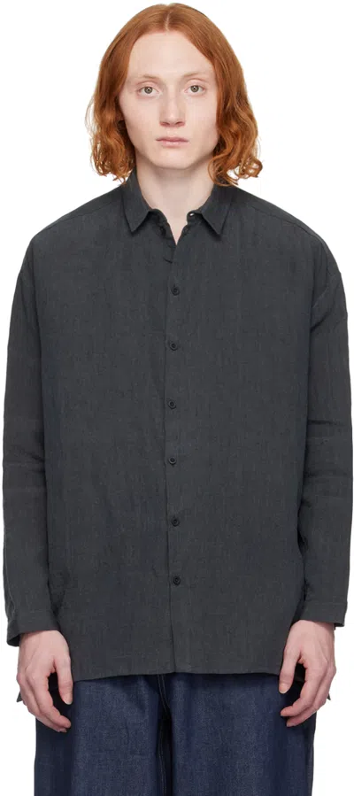 Toogood The Draughtsman Linen Shirt In Pewter
