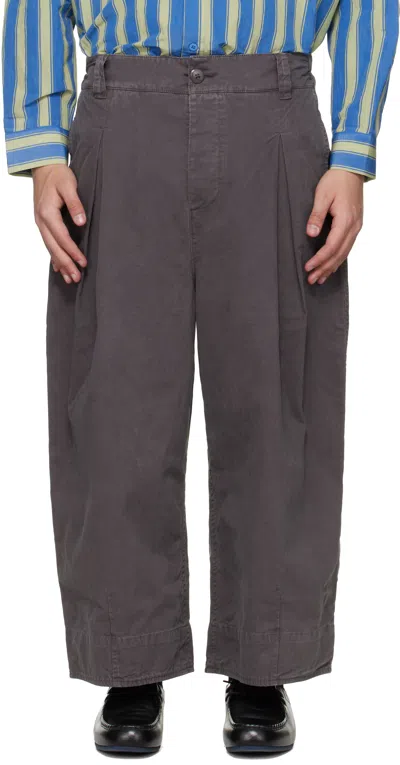 Toogood Gray 'the Etcher' Trousers In Brown