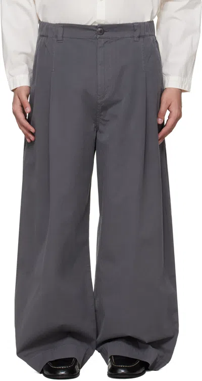 Toogood Gray 'the Locksmith' Trousers In Brown