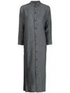 Toogood Draughtsman Linen-cambric Shirt Dress In Grey