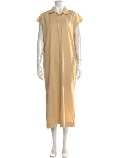 Pre-owned Toogood Long Dress In Neutrals