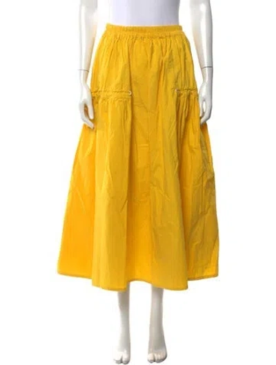Pre-owned Toogood Long Skirt In Yellow