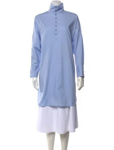 Pre-owned Toogood Long Sleeve Button-up Top In Blue