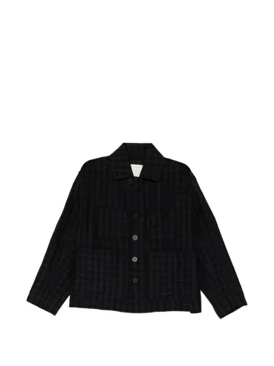 Toogood Magician Check-pattern Jacket In Black