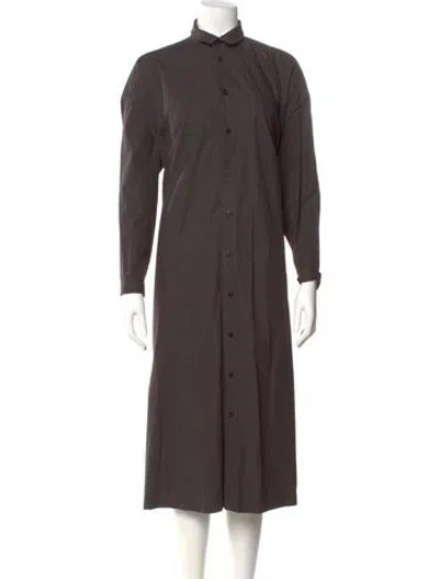 Pre-owned Toogood Midi Length Dress In Brown