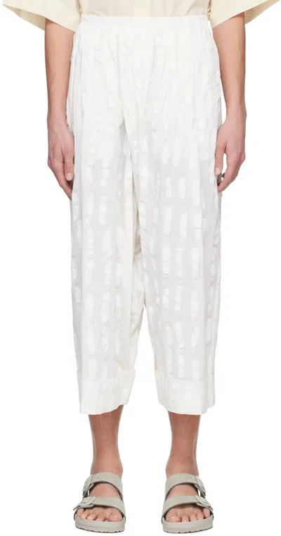 Toogood Off-white 'the Baker' Trousers In Chalk