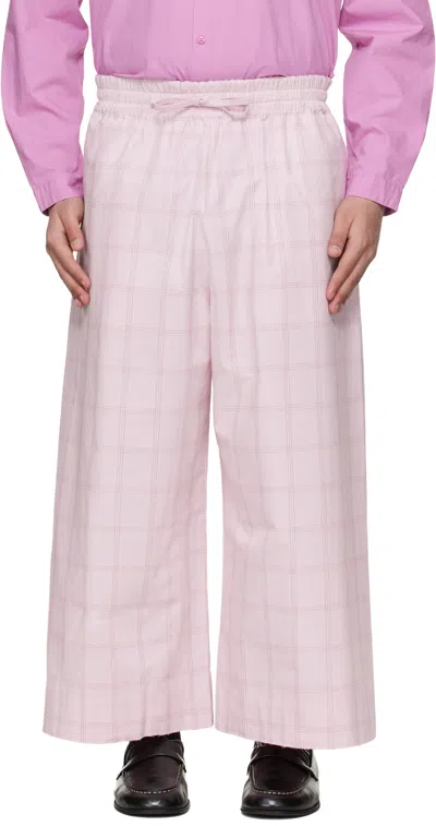 Toogood Pink 'the Boxer' Trousers In Red