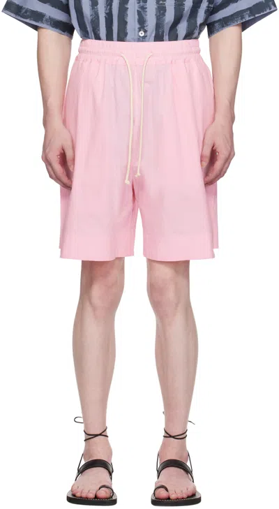 Toogood Pink 'the Diver' Shorts In Icing