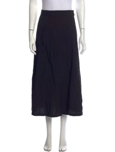 Pre-owned Toogood Pleated Accents Long Skirt In Blue