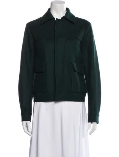 Pre-owned Toogood Silk Jacket In Green