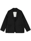 Toogood Single-breasted Button Blazer In Schwarz