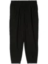 Toogood The Acrobat Cotton Tapered Trousers In Black
