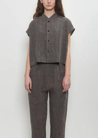 Toogood The Chandler Linen Shirt In Gray