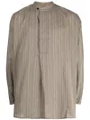 Toogood The Jeweller Stripe-print Shirt In Brown