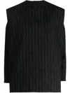 Toogood The Parchmenter Striped Top In Black