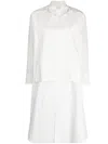 Toogood The Typesetter Cotton Shirt Dress In White