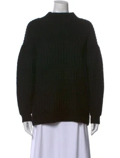 Pre-owned Toogood Wool Mock Neck Sweater In Black