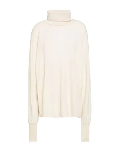 Took Italy Woman Turtleneck Ivory Size L Cashmere In White