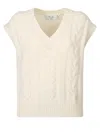 Took Knitted Vest In White
