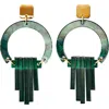 Toolally Art Deco Chandeliers In Green