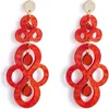 Toolally Batik Earrings In Red