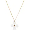 Toolally Daisy Pendant Necklace In White