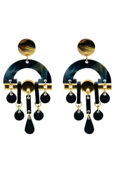 Toolally Fan Chandeliers In Blue