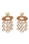 Toolally Hepworth Chandelier Earrings In Gold