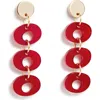 Toolally Hepworth Drop Earrings In Red