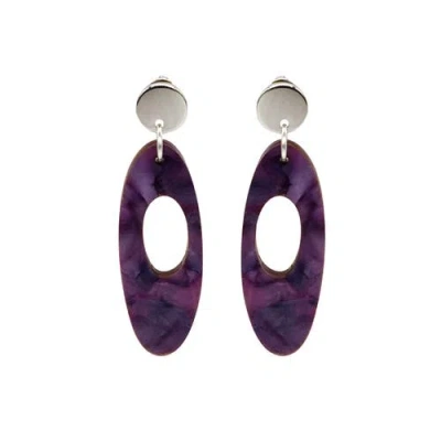 Toolally Hepworth Earrings In Purple