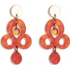 Toolally Mini Batik Earrings In Red