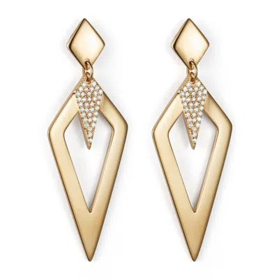Toolally Women's Arrowhead Earrings - Gold